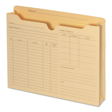 Pendaflex® Preprinted Project Jackets, Straight Tab, Letter Size, Manila, 50-box freeshipping - TVN Wholesale